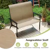 A garden bench on a wooden deck with plants and grass in the background. Anteprima dell’immagine prodotto