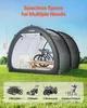 Tenda per biciclette VEVOR, 5 biciclette, con finestre di Anteprima dell’immagine prodotto 2