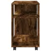 vidaXL Bočný stolík s kolieskami, údený dub 70x35x60 cm Náhľad obrázku produktu 6