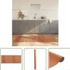 The Living Store Teppich Rechteckig Braun 80x200 cm Bambus Produktbild-Vorschau 1