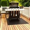 Grill-Unterlage - 100x80 cm - Metall - Schwarz - Feuerfeste Produktbild-Vorschau 2