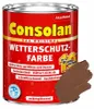 Consolan Wetterschutz-Farbe 0,75 L rehbraun Produktbild-Vorschau 1