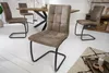 Industrial Freischwinger Stuhl MODENA vintage taupe mit Produktbild-Vorschau 2