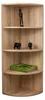 Coemo Eckregal Corner 120 aus Holz 4 Etagen Natur Sonoma Produktbild-Vorschau 1