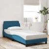 vidaXL Struttura letto con testiera "Dover" blu 90x200 cm Anteprima dell’immagine prodotto 2