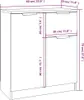 vidaXL Kredens szary Sonoma 60x30x70 cm Materiał Podgląd zdjęcia produktu 8