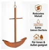 Maritimer Deko-Anker aus Metall in Edelrost-Optik, 63x51 Produktbild-Vorschau 7