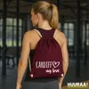 Huuraa Turnbeutel Cardiff my love 12 Liter Burgundy Produktbild-Vorschau 2