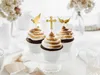 Cake Topper Erstkommunion 11cm gold 6er Set Produktbild-Vorschau 1