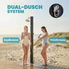 Outsunny Solardusche 40L Gartendusche mit Handbrause Produktbild-Vorschau 5