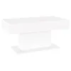 A white rectangular coffee table with a pedestal base, shown from a slight angle against a white background. Náhled obrázku produktu