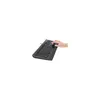 A hand is typing on a black USB keyboard with a touchpad. Náhled obrázku produktu