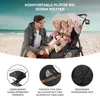 A father and child on a beach with a stroller. Náhled obrázku produktu
