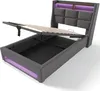 MODFU Lit coffre 90x200 - Lit ados avec USB et LED - Lin - Voir les images du produit 7