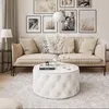 CHESTERFIELD 70 cm runder gepolsterter Couchtisch, Jasmine Produktbild-Vorschau 2