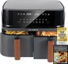 KLAMER Heißluftfritteuse Duo 9 L – Doppelkammer Airfryer Produktbild-Vorschau 1