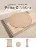 jaloom Wollteppich Lui Grau Rund Ø 60 cm | Moderner Teppich Produktbild-Vorschau 6
