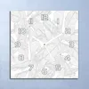 Deko Glasuhr Wanduhr 30x30 Zarte Bananenblätter Quarz Produktbild-Vorschau 1