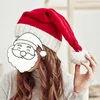 Plüschball gestrickte Weihnachtsmütze Herbst Winter lange Produktbild-Vorschau 4