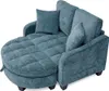 Divano letto 2 in 1 con pouf contenitore, divano Anteprima dell’immagine prodotto 12