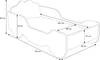 Kinderbett Kutsche Mädchenbett 80x160 cm mit Rausfallschutz Produktbild-Vorschau 3
