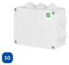 Hochwertige Abzweigdose / Industriebox / Leergehäuse / IP65 / grau mit Dichtungen / Premium-Qualität / 198x163x80 mm (10) Náhled obrázku produktu