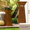 Gartendeko Rost Säule Familie mit Pflanzschale aus Metall Produktbild-Vorschau 4