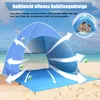 Pop Up Strandmuschel, Automatik-Strandzelt mit UV-Schutz Produktbild-Vorschau 3