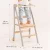 Scala didattica in legno Montessori salvaspazio: scala Anteprima dell’immagine prodotto 2