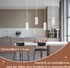 ZMH závěsné světlo bílé 4 plameny dřevo jídelní stůl LED Náhled obrázku produktu 6