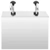 vidaXL Dispenser per salse in acciaio inox 2 x 3,5 litri Anteprima dell’immagine prodotto 1