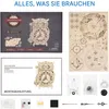 3D-Puzzles, 3D Puzzle Eule Uhr Modellbau aus Holz mit Timer Produktbild-Vorschau 3