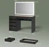 Schminktisch Livinity Imola Schwarz/Gold 120 cm mit Produktbild-Vorschau 3