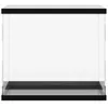 A front view of an empty, clear acrylic display box with a black base and top frame, set against a white background. Náhled obrázku produktu
