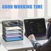 5-Tire Schreibtisch Organizer, Mesh Briefablage mit Griff, Produktbild-Vorschau 6