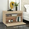 vidaXL TV-Schrank mit LED-Leuchten Sonoma-Eiche 60x35x40 cm Produktbild-Vorschau 9