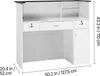 SucceBuy Empfangstheke 127,5 cm lang, rechteckige Theke mit Produktbild-Vorschau 8