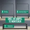 Avalo Industrieel Kledingrek - Metaal - 110x33x150 CM - Productafbeelding-voorbeeld 3