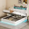 Letto da 140 x 190 cm con illuminazione a LED, letto Anteprima dell’immagine prodotto 1