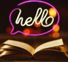 Forever Light Neon LED-Leuchte HELLO pink/weiß – FLNE15 Produktbild-Vorschau 6