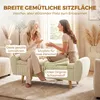 HOMCOM – Sedacia lavica s úložným priestorom, čalúnená Náhľad obrázku produktu 6