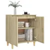 vidaXL Sideboard mit Massivholz Beinen Sonoma Eiche Produktbild-Vorschau 5