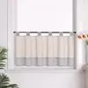 A kitchen window with a cafe curtain. Produktbild-Vorschau