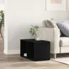 vidaXL Contenitore LP nero effetto rovere 71x34x36cm Anteprima dell’immagine prodotto 3