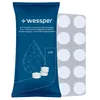 A package of cleaning and degreasing tablets next to a blister pack of the same tablets. Náhled obrázku produktu