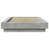 The Living Store Bettgestell Betongrau 90x200 cm Produktbild-Vorschau 5