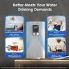A collage of images showing a water dispenser and its different uses. Náhled obrázku produktu
