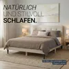 Polsterbed 140x200 cm, beige, tweepersoonsbed met Productafbeelding-voorbeeld 20