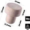 KADAX tappi di sughero sintetici 21,5 mm, 100 pezzi, tappi Anteprima dell’immagine prodotto 3