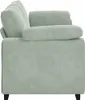 vidaXL Divano a 3 posti Grigio chiaro 220x77x82 cm Velluto Anteprima dell’immagine prodotto 5